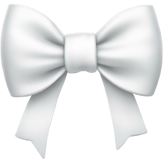 white bow emoji