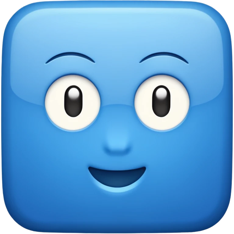 blue square with white letters HIS emoji