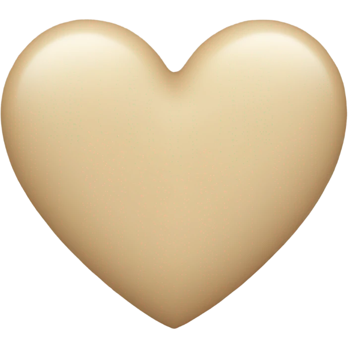 Beige heart  emoji