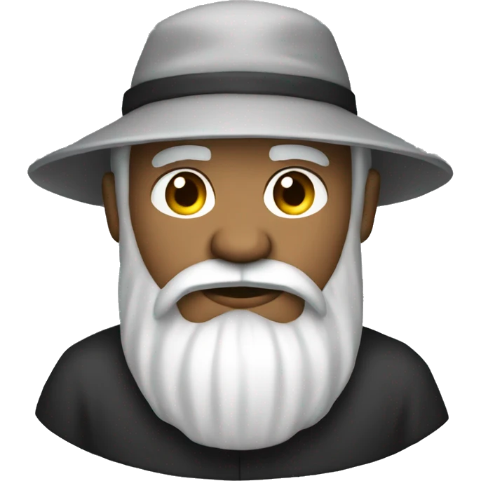sensei with beard and hat .should look old emoji