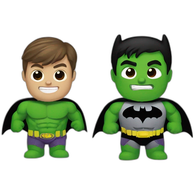 batman and hulk emoji