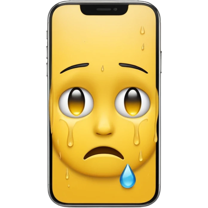 Emoji face with broken phones emoji