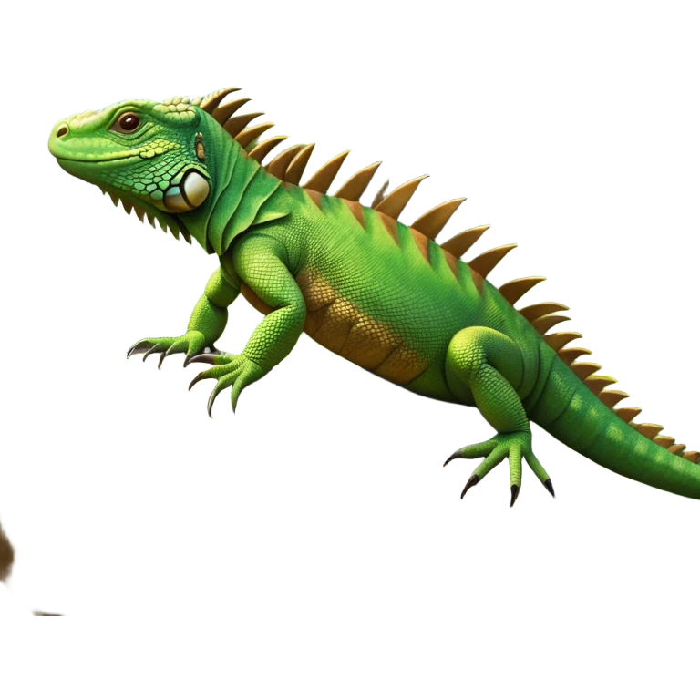 cinematic-iguana-realistic-full-body-basking-emoji,-long-scaly-body-stretched-out-on-a-sunlit-rock,-spiny-ridge-running-down-its-back,-textured-green-and-brown-skin-dappled-with-light,-sharp-intelligent-eyes-studying-the-surroundings,-long-tail-draped-over-the-stone,-simplified-yet-realistic-focused-features,-highly-detailed,-glowing-with-a-warm-tropical-glow

 emoji