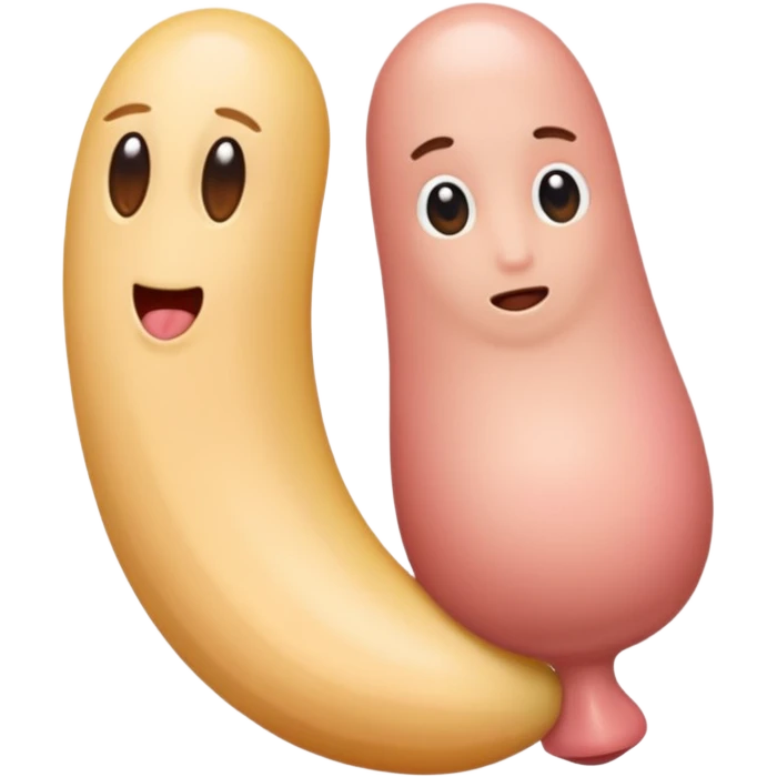 un pene y una vagina emoji