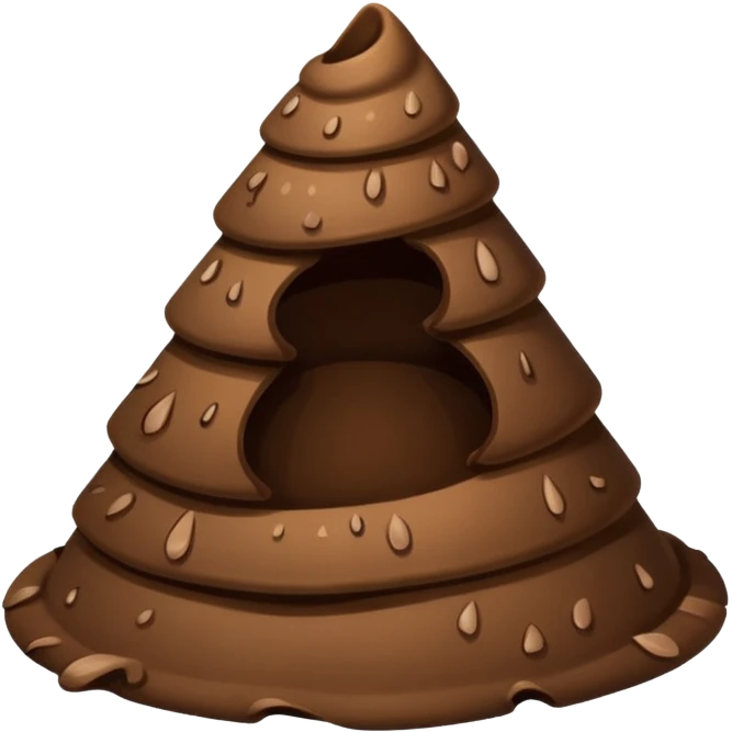 plain conical poop  emoji