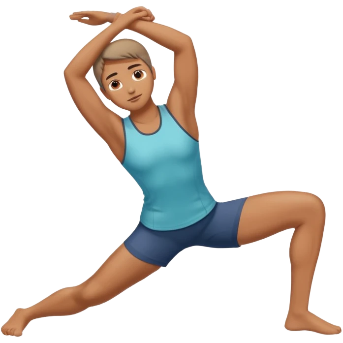 Stretching regularly emoji