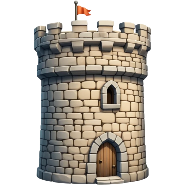 Create an old castle tower emoji