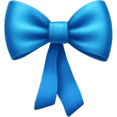 Blue Bow  emoji