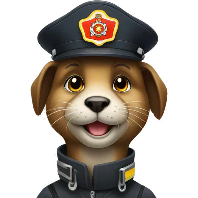 German firefighter otter emoji
