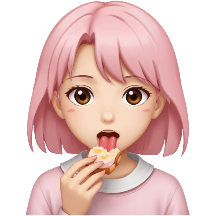 Sakura žere emoji