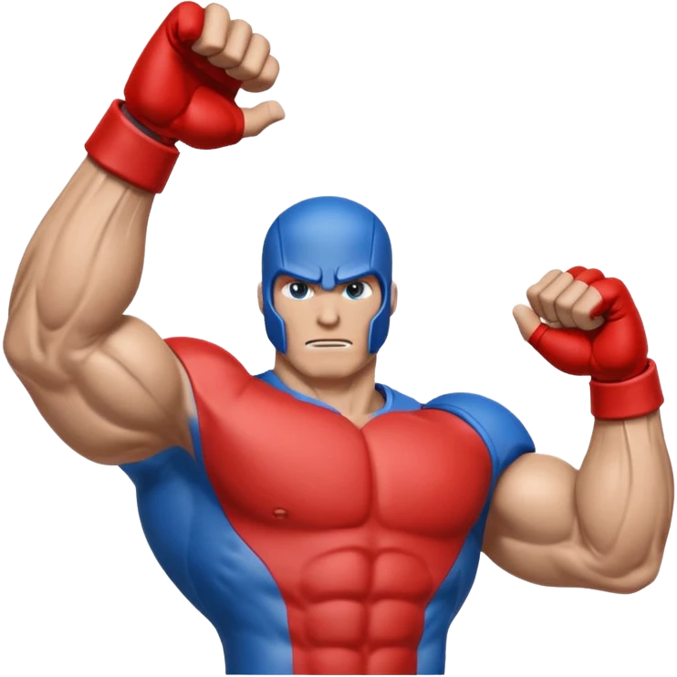 touchdown arms blue (#00A3E0) and red (#F9423A) emoji