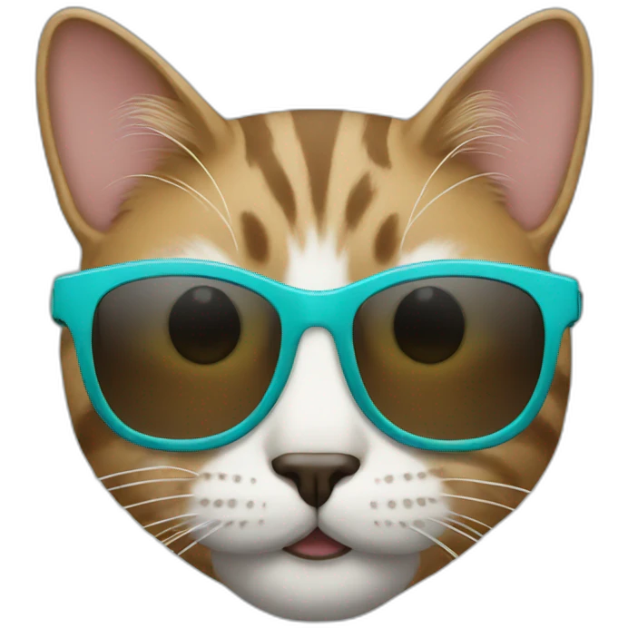 Cat with sunglasses emoji