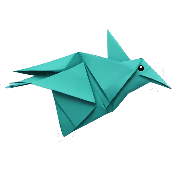 origami bird emoji