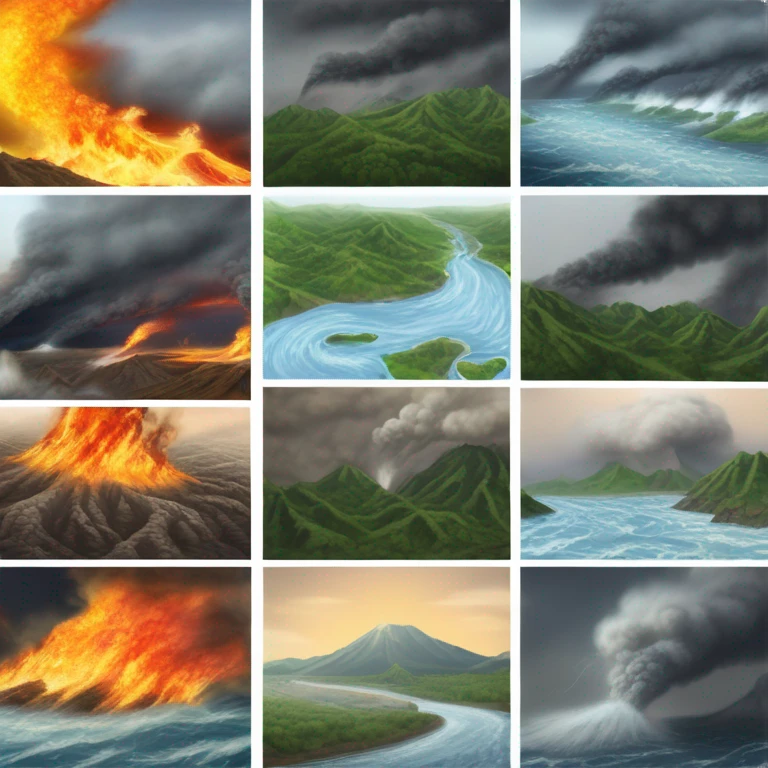 Natural disasters emoji