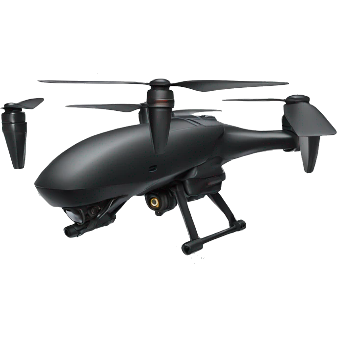 Dron black  emoji