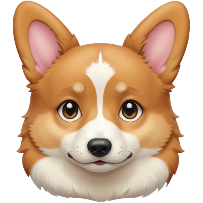 tri-color corgi with tears emoji