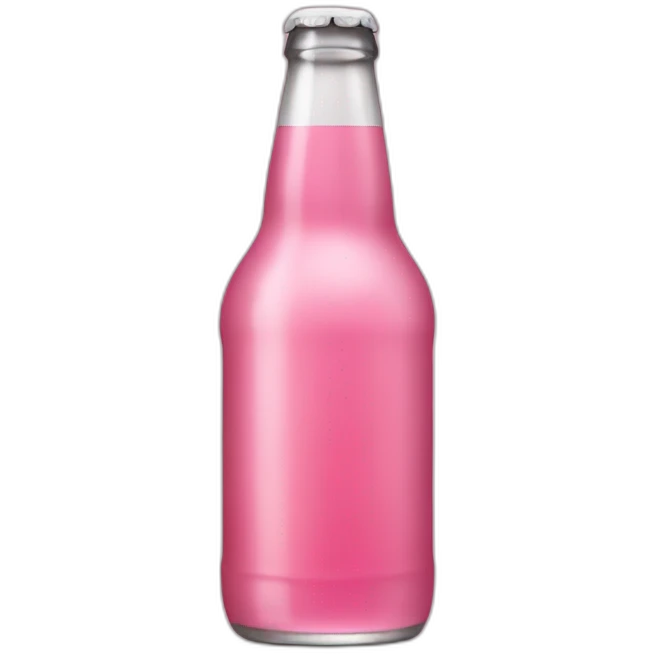 Pink Bottle beer emoji
