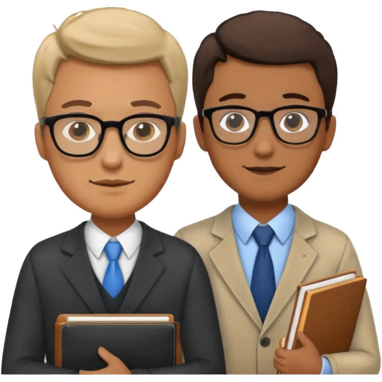 male teacher helping student emoji