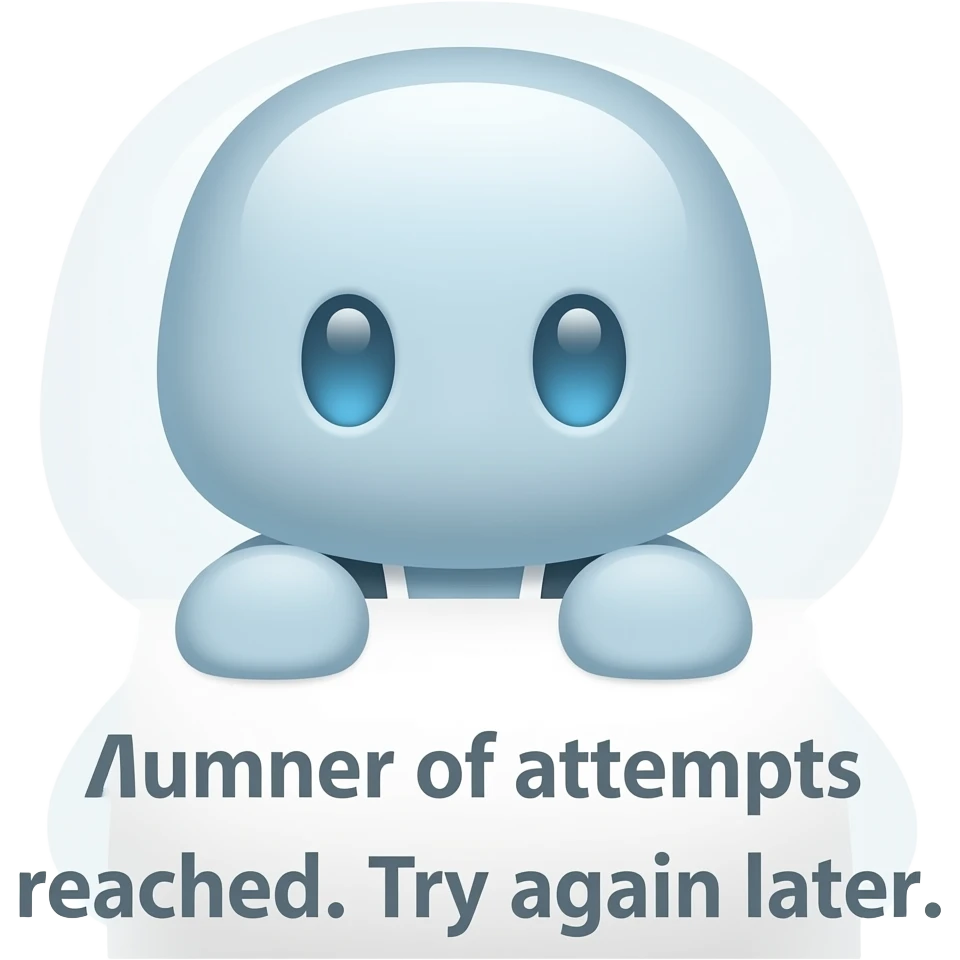 Maximum number of attempts reached. Try again later. emoji
