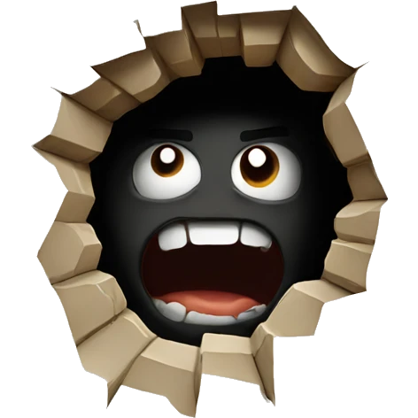 Scary hole  emoji