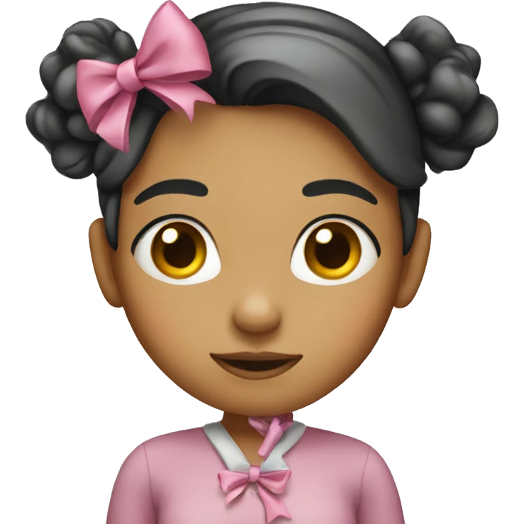 Girl with bow emoji