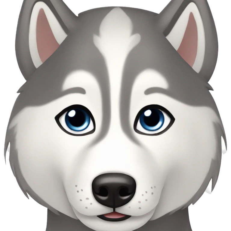 Female Husky siberian brow with a 🎀 emoji