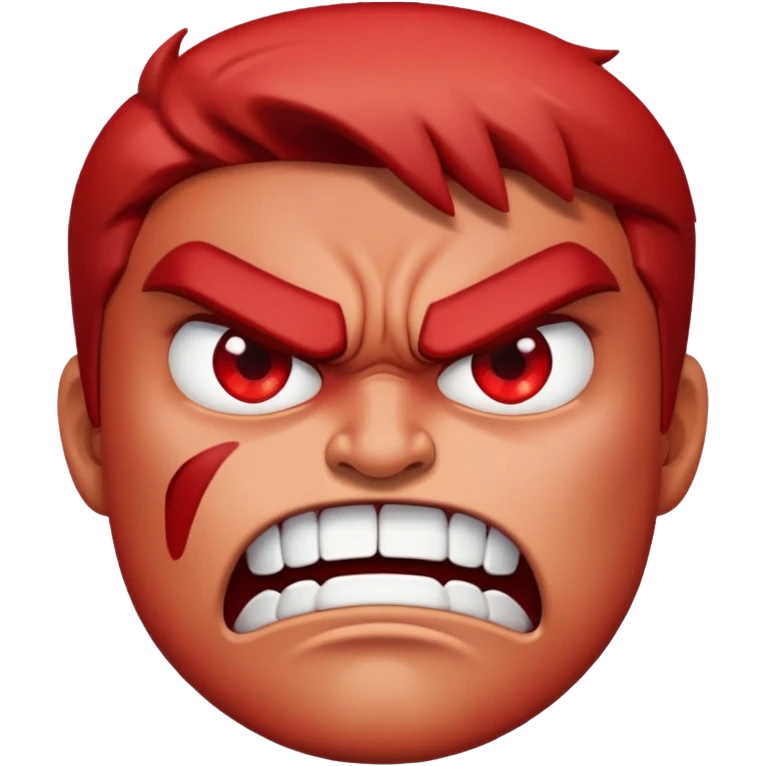Mad face emoji