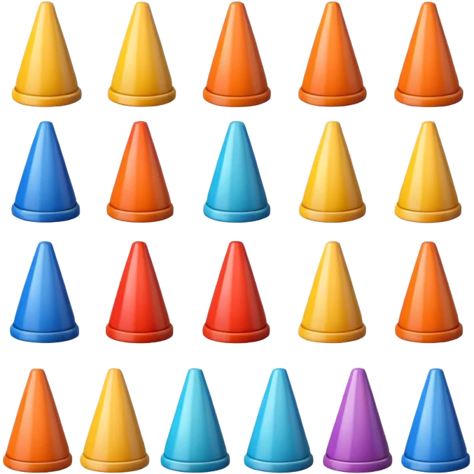 cone objects emoji