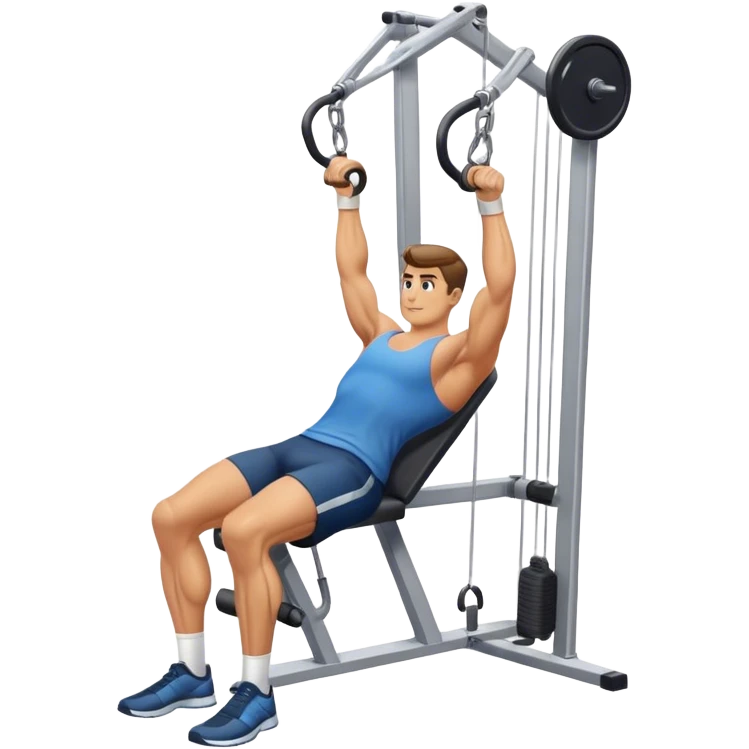 man cable-machine-leg-exercise emoji