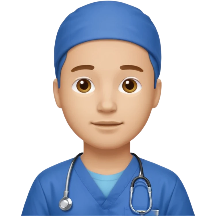 male with a scrubs emoji
