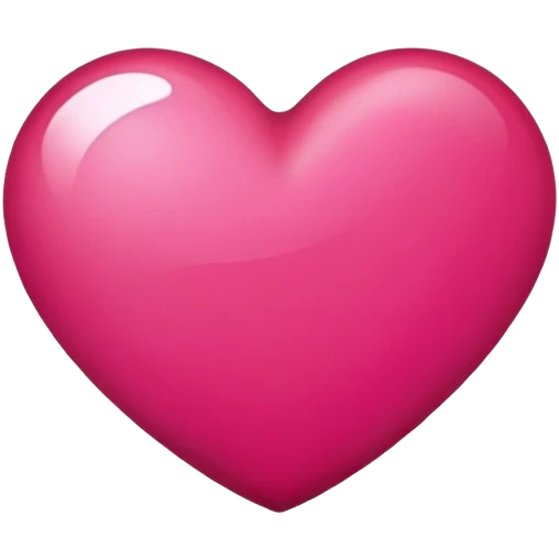Cerise heart emoji