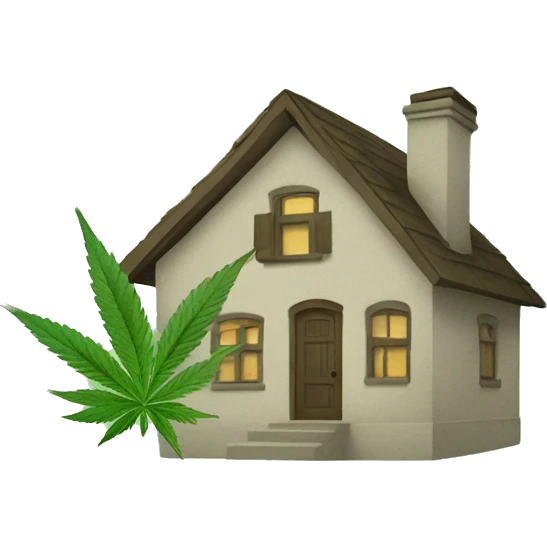 House of cannabis emoji