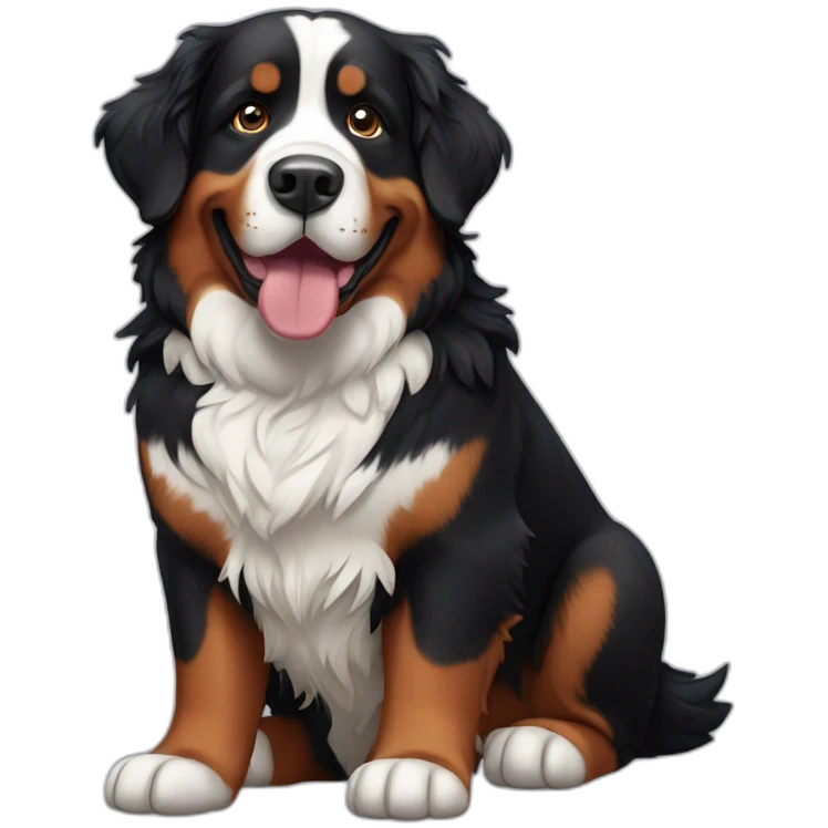 Bernese mountain dog emoji