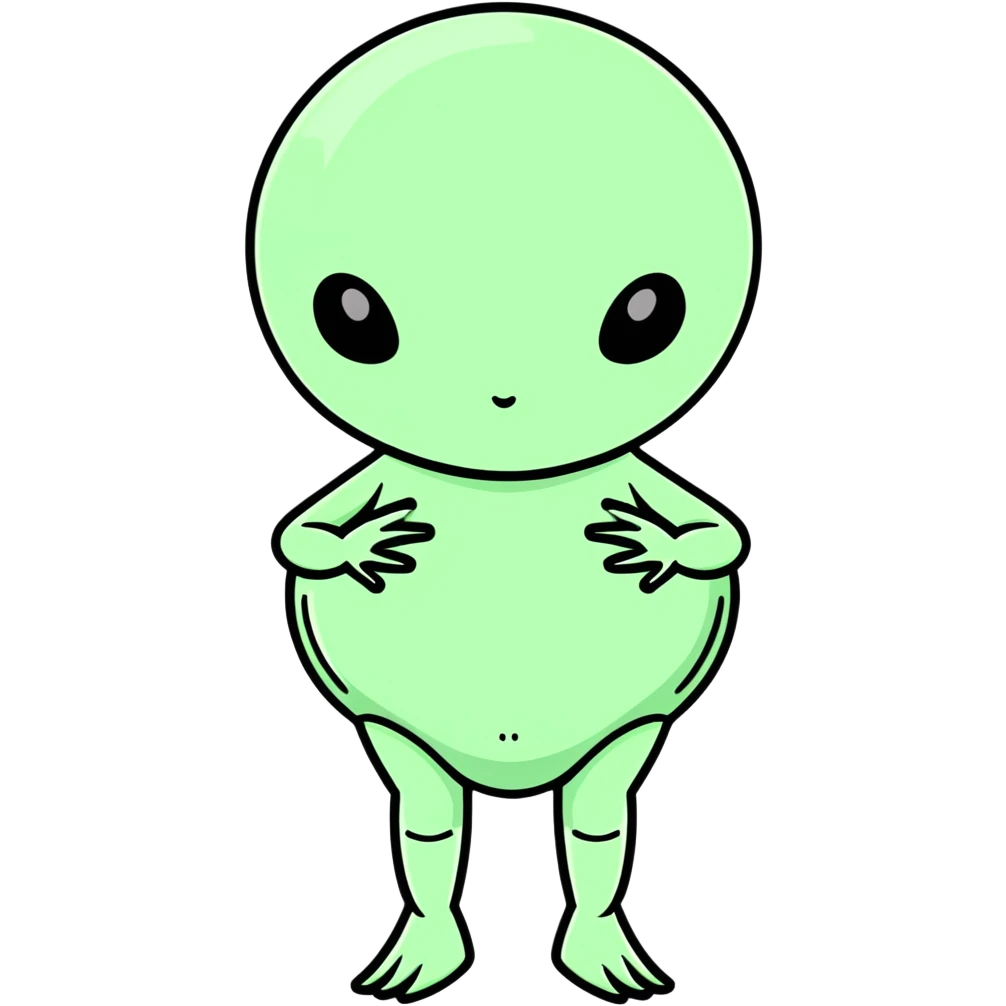 Alien pregnant  emoji