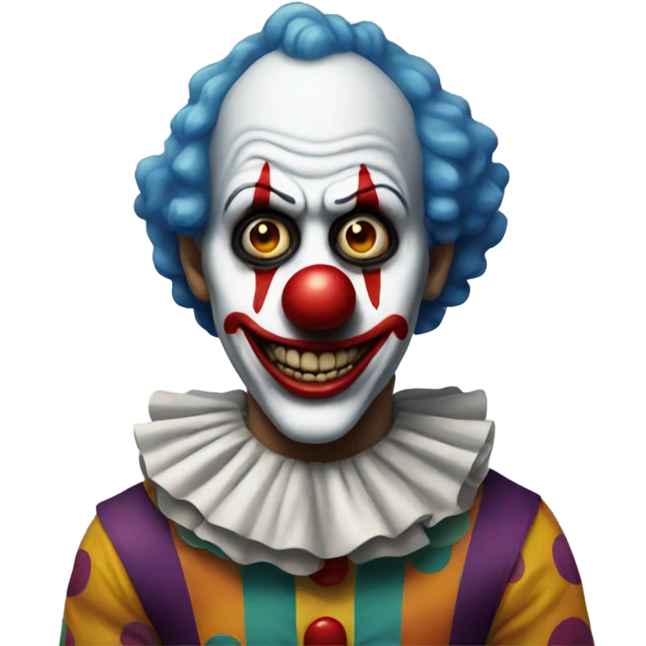 Creepy clown emoji