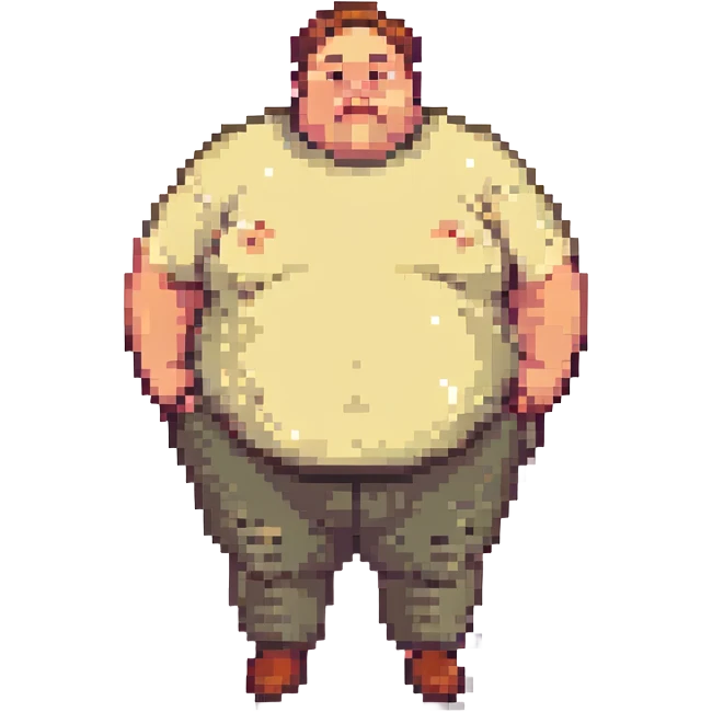 fat guy emoji