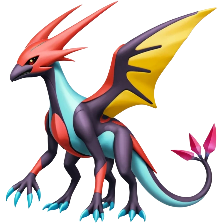 Latios-Darkrai-Deoxys-Giratina-Palkia-Meloetta-fusion-animal-Pokémon-hybrid-creature, full body emoji