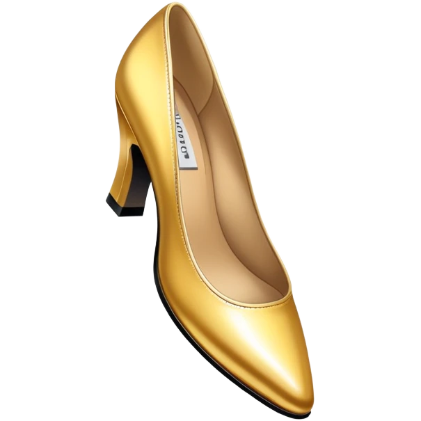 Golden dress shoe for men  emoji