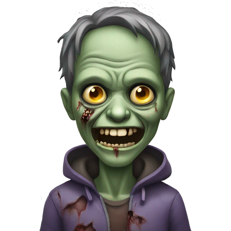 smiling zombie emoji