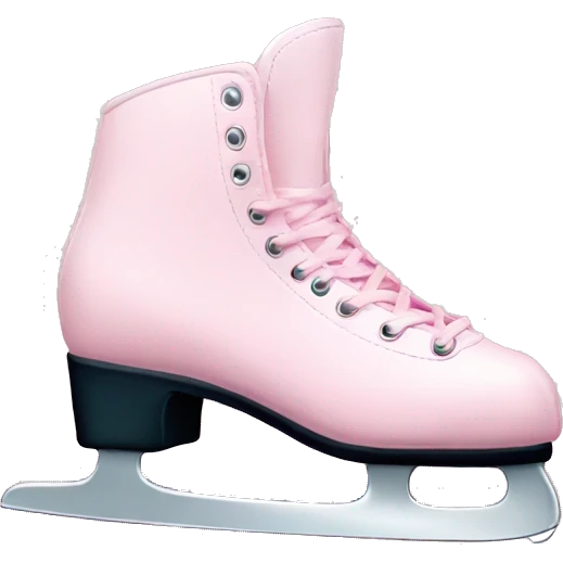 pastel pink ice skates emoji