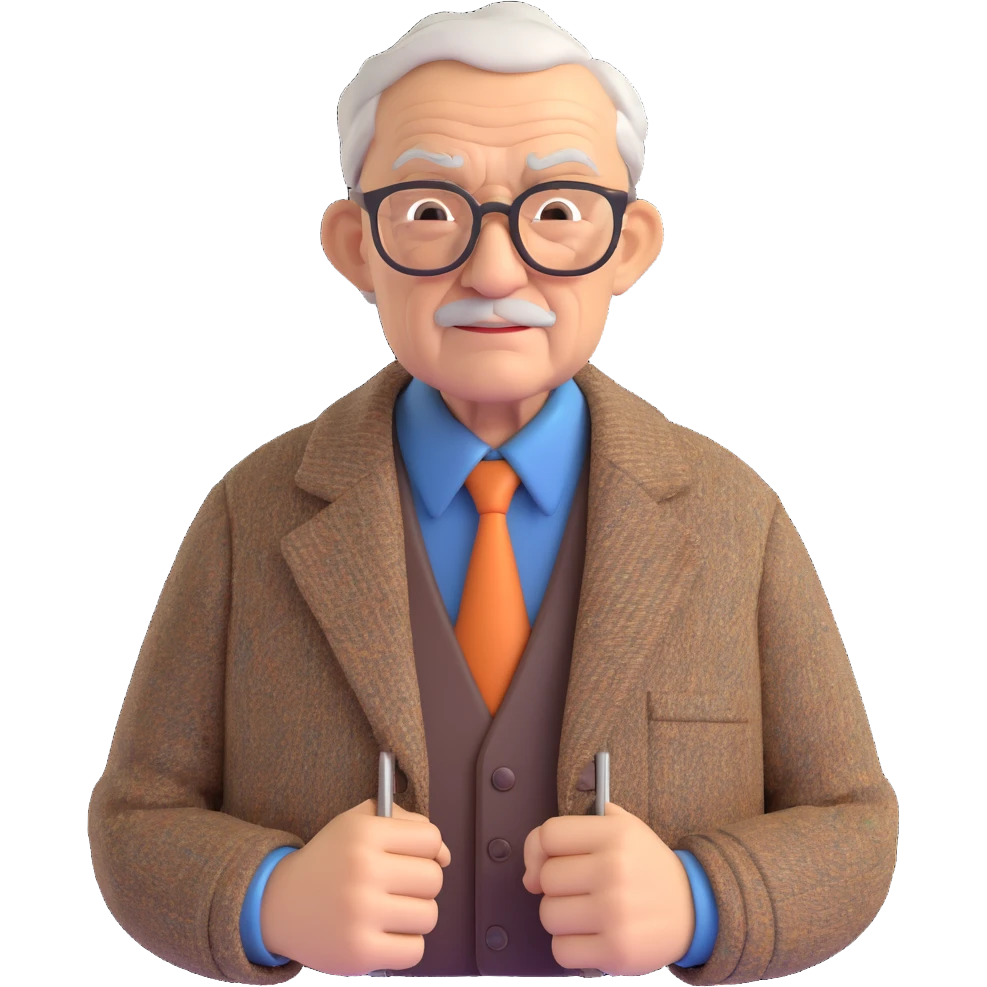 grandfather pensioner emoji
