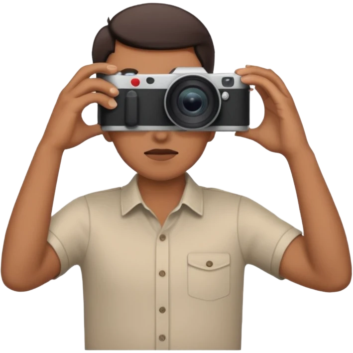 photographer taking a picture facing away from me emoji