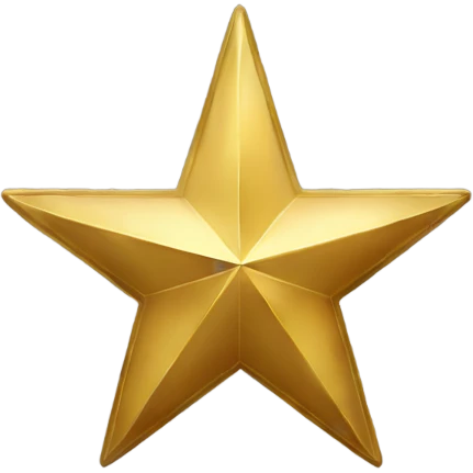 Gold north star emoji