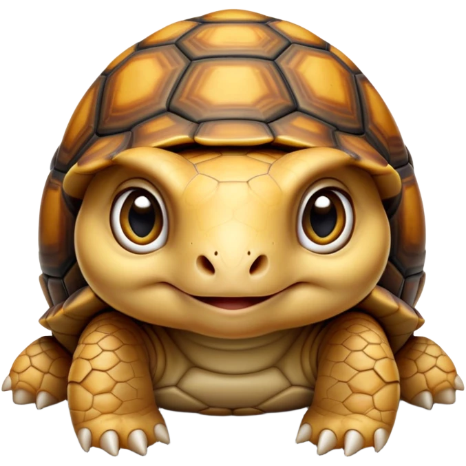 cinematic-baby tortoise-realistic--emoji,,-cute-wise-face-peering-ahead-with-calm-determination,-cute large-eyes-reflecting-centuries of wisdom, emoji