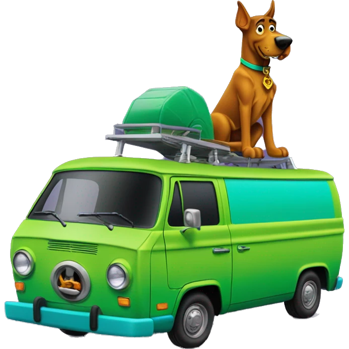 Scooby Doo’s mystery machine van emoji