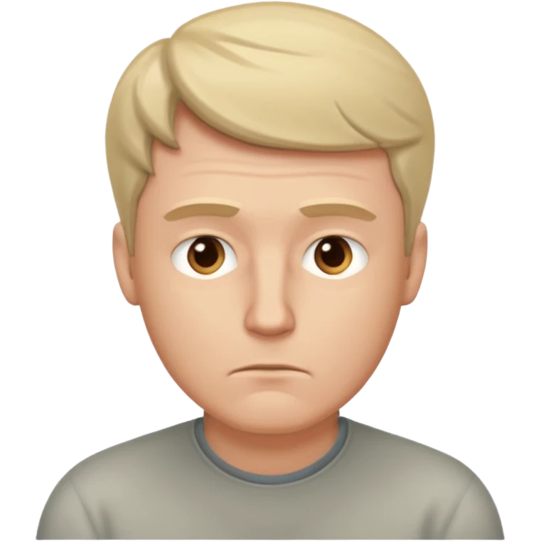 white man sits thinking emoji