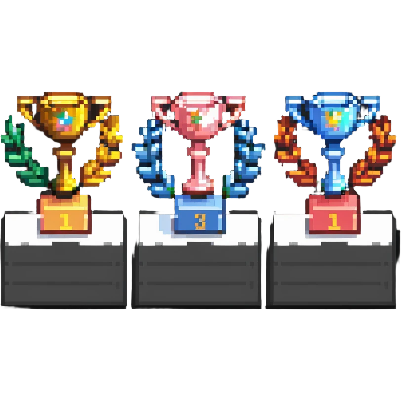 racing victory podium with three places for winners emoji