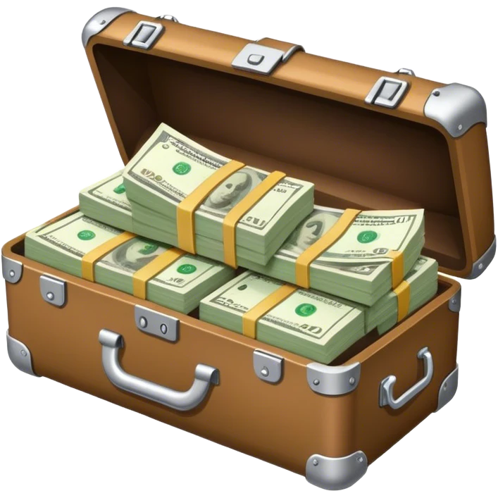 carrying case with cash emoji