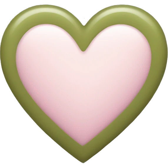 Heart-coloured-pastel-olive emoji