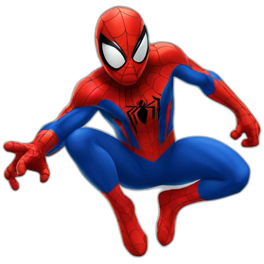 Spiderman with cat emoji